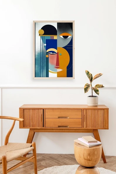 Modern Ahşap Çerçeveli Tablo 30 x 42 - Resim 3