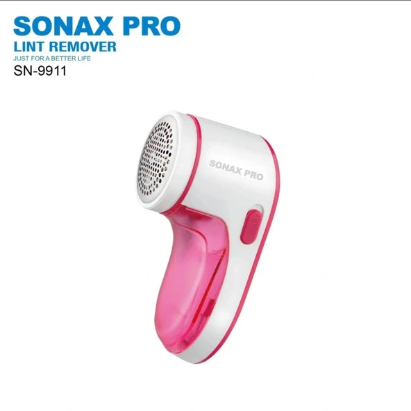 Sonax Pro Şarjlı Tiftik Temizleme Makinesi SN-9911 – Güçlü 3W Motor, USB Şarjlı, Kıyafet ve Kumaş Tüy Alma Cihazı Pembe - Resim 3