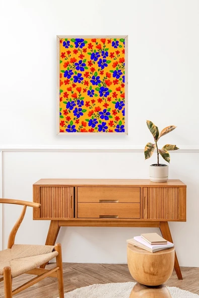 Çiçekler Ahşap Çerçeveli Tablo 17 x 23 - Resim 3