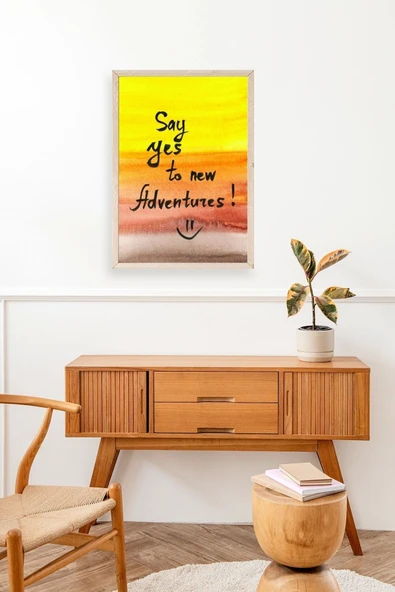 Motto Ahşap Çerçeveli Tablo 50 x 70 - Resim 3