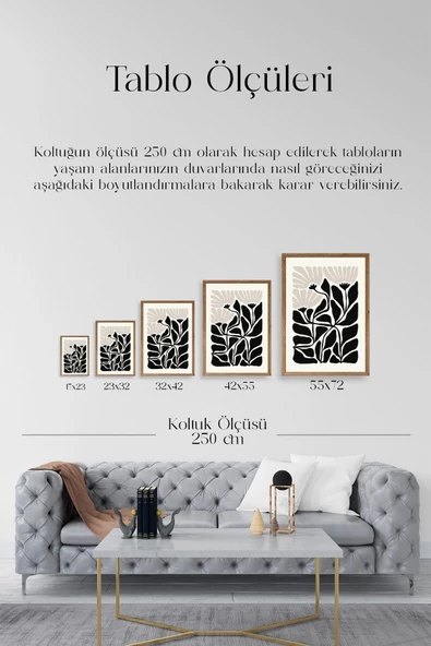 Çiçek Ahşap Çerçeveli Tablo 50 x 70 - Resim 5