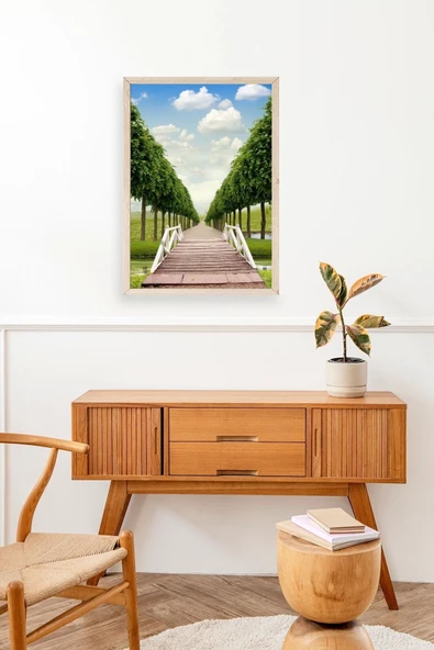 Manzara Ahşap Çerçeveli Tablo 17 x 23 - Resim 3