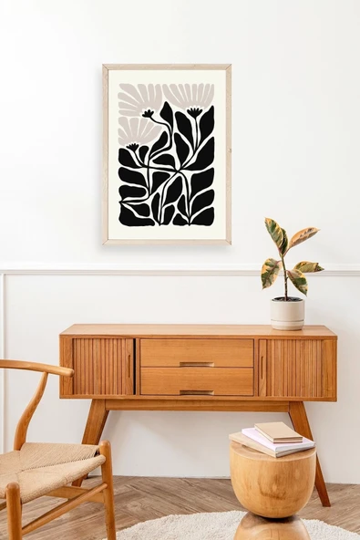 Çiçek Ahşap Çerçeveli Tablo 50 x 70 - Resim 3