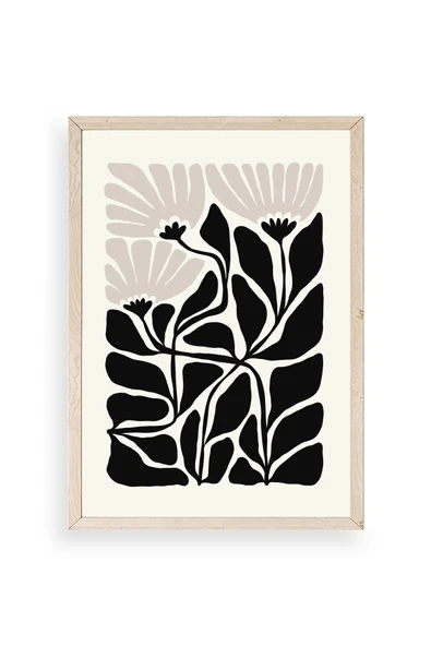 Çiçek Ahşap Çerçeveli Tablo 50 x 70 ürün görseli 1