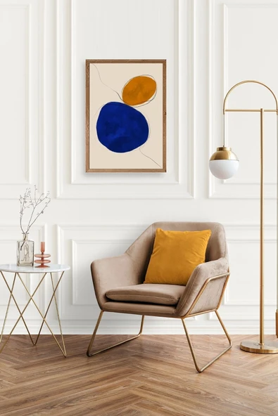 Soyut Ahşap Çerçeveli Tablo 30 x 42 - Resim 2