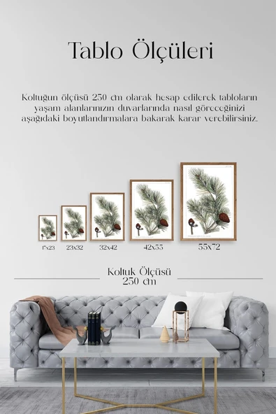 Çam Ahşap Çerçeveli Tablo 50 x 70 - Resim 4