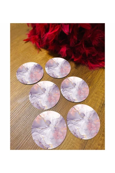 Mermer Desen Bardak Altlığı ürün görseli 1