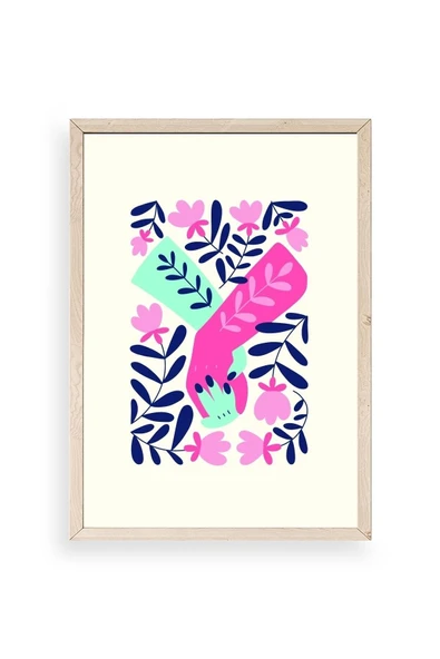 Soyut Ahşap Çerçeveli Tablo 23 x 30 ürün görseli 1