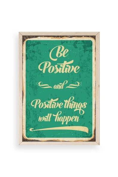 Motto Ahşap Çerçeveli Tablo 30 x 42 ürün görseli 1