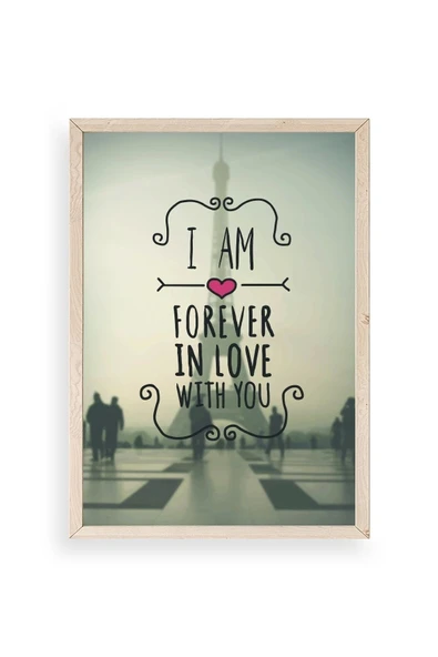 Motto Ahşap Çerçeveli Tablo 30 x 42 ürün görseli 1