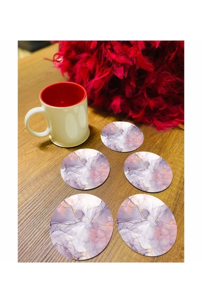Mermer Desen Bardak Altlığı - Resim 2