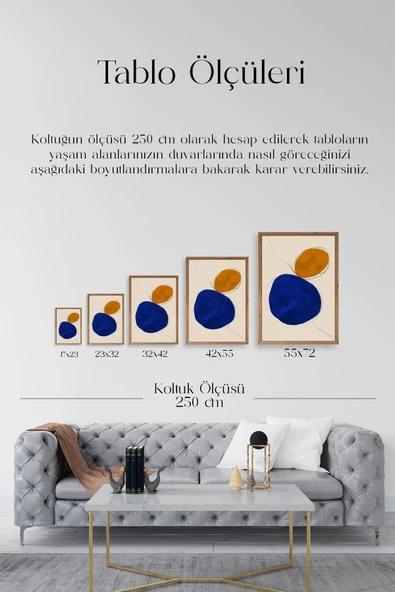Soyut Ahşap Çerçeveli Tablo 30 x 42 - Resim 5