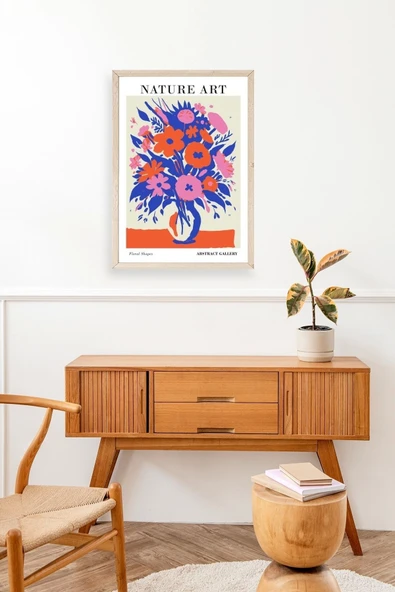 Çiçek Ahşap Çerçeveli Tablo 17 x 23 - Resim 3