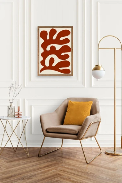 Soyut Ahşap Çerçeveli Tablo 50 x 70 - Resim 3