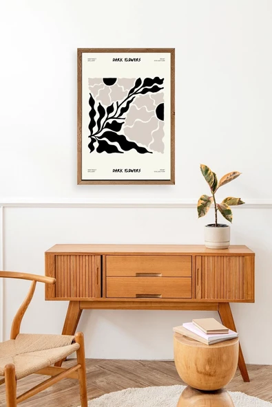 Çiçek Ahşap Çerçeveli Tablo 50 x 70 - Resim 3