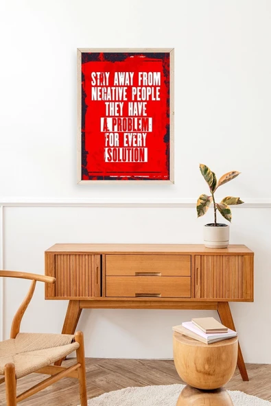 Motto Ahşap Çerçeveli Tablo 23 x 30 - Resim 3