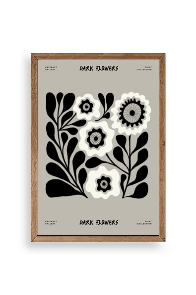 Çiçek Ahşap Çerçeveli Tablo 23 x 30 ürün görseli 1