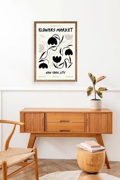 Çiçek Ahşap Çerçeveli Tablo 17 x 23 - Resim 3