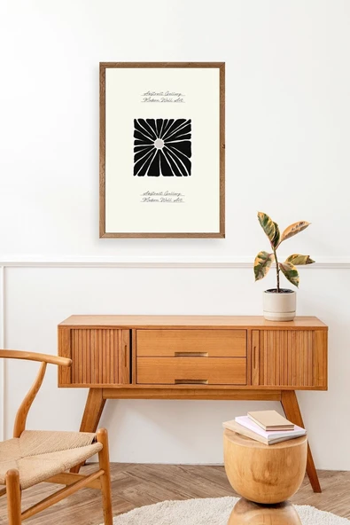 Çiçek Ahşap Çerçeveli Tablo 30 x 42 - Resim 3