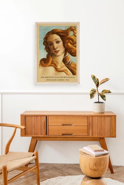 Kadın Ahşap Çerçeveli Tablo 17 x 23 - Resim 3