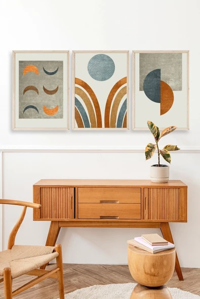 Soyut Ahşap Çerçeveli Tablo 30 x 42 - Resim 3