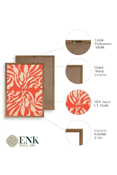 Modern Ahşap Çerçeveli Tablo 17 x 23 - Resim 4