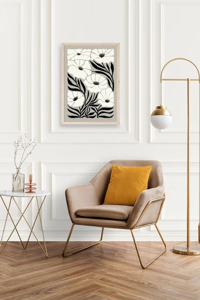 Çiçek Ahşap Çerçeveli Tablo 23 x 30 - Resim 2