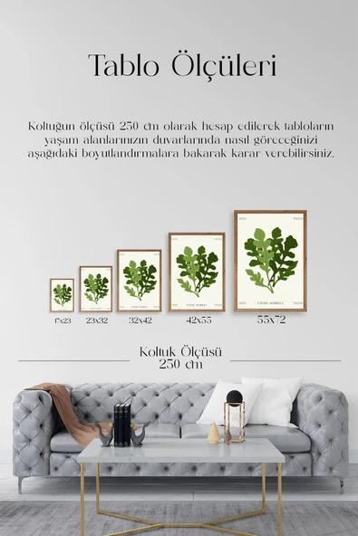 Yaprak Ahşap Çerçeveli Tablo 17 x 23 - Resim 5