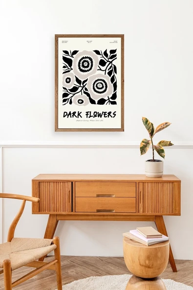 Çiçek Ahşap Çerçeveli Tablo 17 x 23 - Resim 3