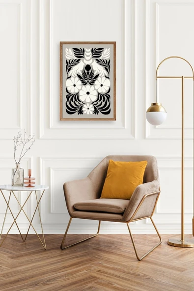 Çiçek Ahşap Çerçeveli Tablo 50 x 70 - Resim 2