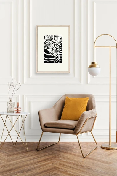 Çiçek Ahşap Çerçeveli Tablo 17 x 23 - Resim 2