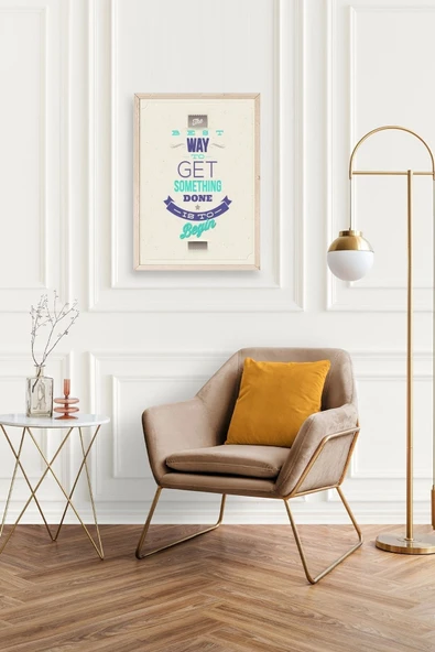 Motto Ahşap Çerçeveli Tablo 17 x 23 - Resim 2