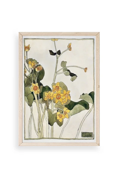 Marsh Marigold Ahşap Çerçeveli Tablo 17 x 23 ürün görseli 1