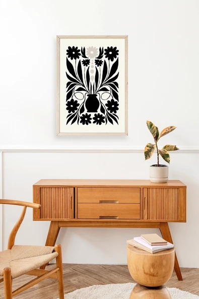 Çiçek Ahşap Çerçeveli Tablo 50 x 70 - Resim 3