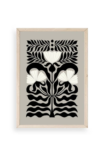 Çiçek Ahşap Çerçeveli Tablo 23 x 30 ürün görseli 1