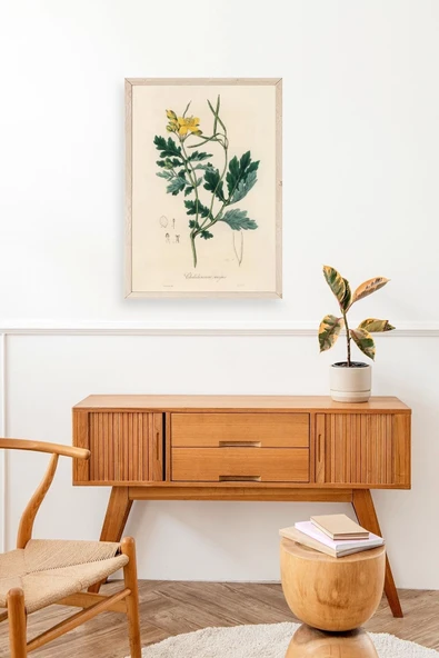 Çiçek Ahşap Çerçeveli Tablo 17 x 23 - Resim 3