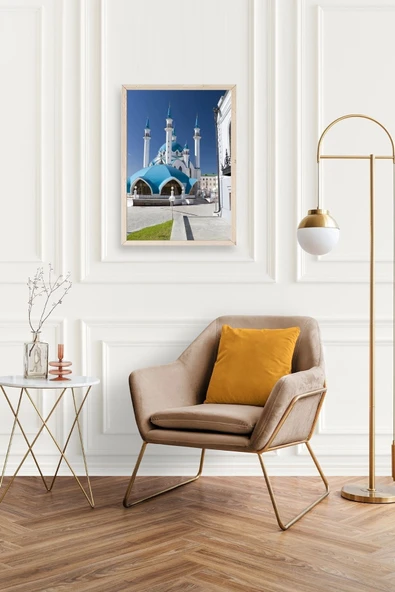 Kabe Camii Ahşap Çerçeveli Tablo 17 x 23 - Resim 2