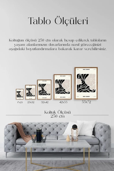 Çiçek Ahşap Çerçeveli Tablo 50 x 70 - Resim 5