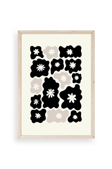 Çiçek Ahşap Çerçeveli Tablo 50 x 70 ürün görseli 1