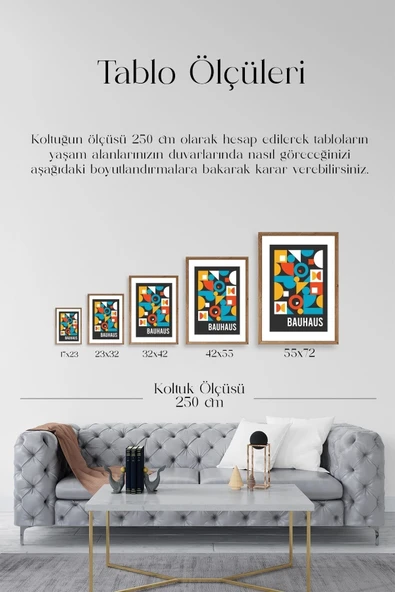 Modern Ahşap Çerçeveli Tablo 30 x 42 - Resim 5