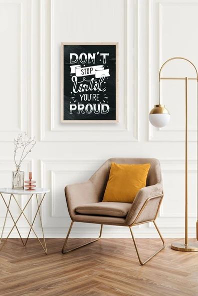 Motto Ahşap Çerçeveli Tablo 17 x 23 - Resim 2
