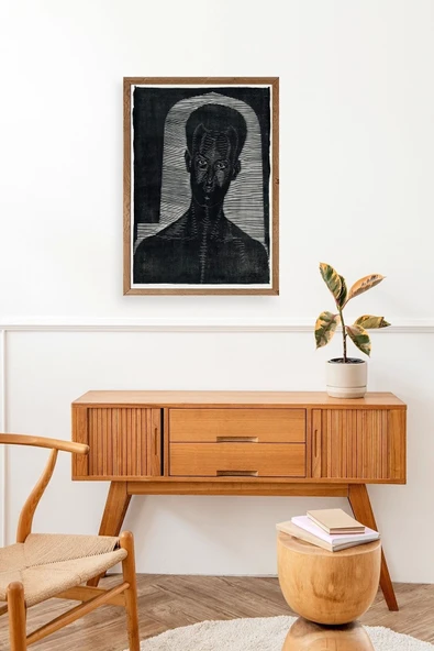 Samuel Jessurun Ahşap Çerçeveli Tablo 23 x 30 - Resim 3