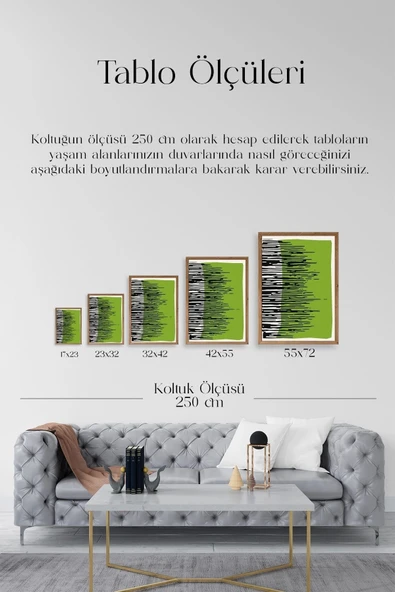 Modern Ahşap Çerçeveli Tablo 17 x 23 - Resim 5