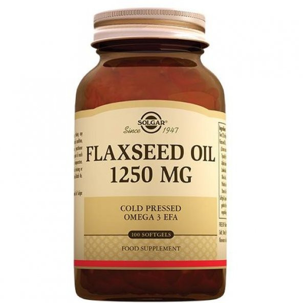 Solgar Flaxseed Oil 1250 mg 100 Kapsül