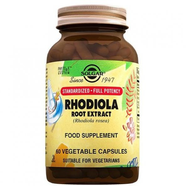 Solgar Rhodiola Root 60 Kapsül