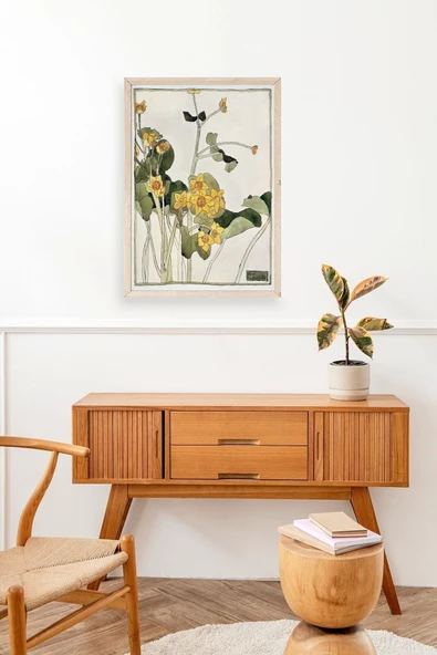 Marsh Marigold Ahşap Çerçeveli Tablo 17 x 23 - Resim 3