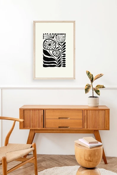 Çiçek Ahşap Çerçeveli Tablo 17 x 23 - Resim 3