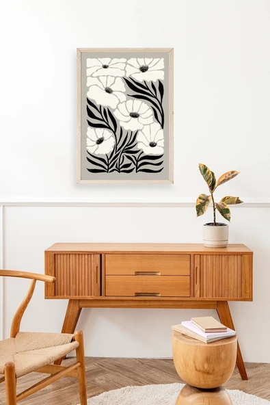 Çiçek Ahşap Çerçeveli Tablo 23 x 30 - Resim 3