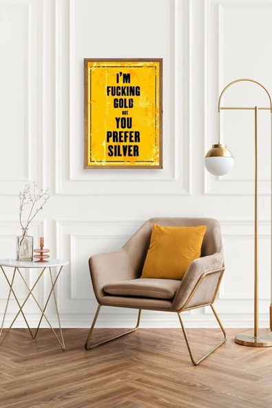 Motto Ahşap Çerçeveli Tablo 30 x 42 - Resim 2