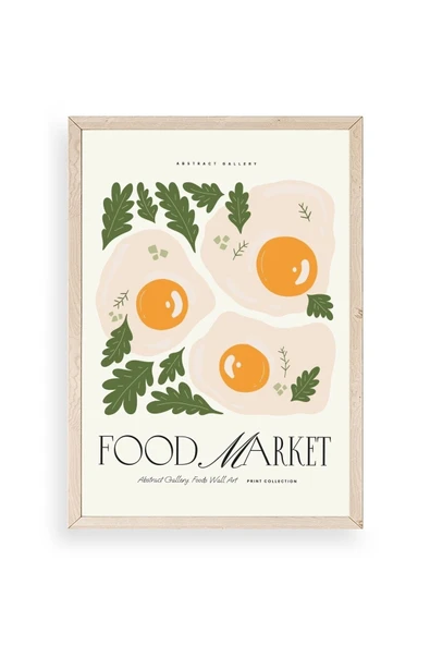 Yumurta Ahşap Çerçeveli Tablo 50 x 70 ürün görseli 1